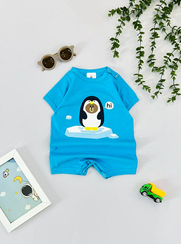 رامپر پنبهای بیبی گپ Baby Gap | سایز ۶ تا ۹ ماه | طرحهای متنوع تابستانی | نرم، لطیف و خنک