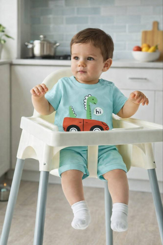 رامپر پنبهای بیبی گپ Baby Gap | سایز ۶ تا ۹ ماه | طرحهای متنوع تابستانی | نرم، لطیف و خنک