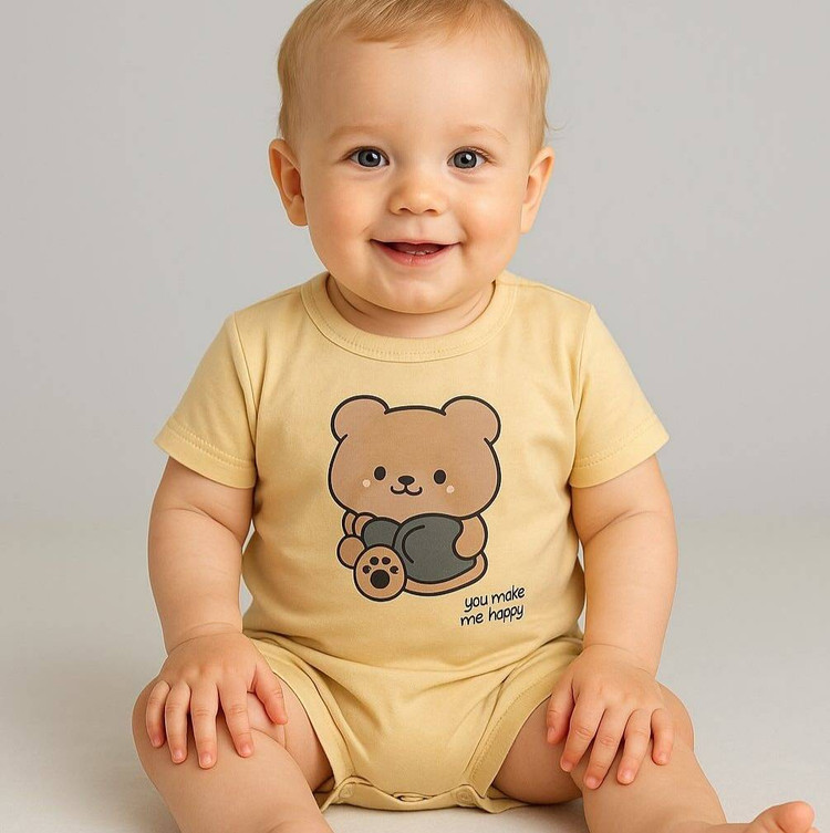 رامپر پنبهای بیبی گپ Baby Gap | سایز ۶ تا ۹ ماه | طرحهای متنوع تابستانی | نرم، لطیف و خنک